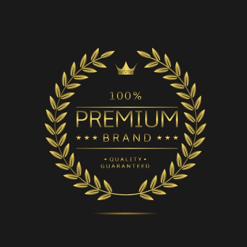 Luxury brand label Royalty Free Vector Image - VectorStock