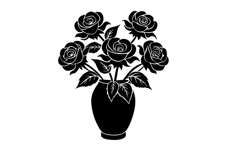 Elegant Rose Floral Sketch Vector Image