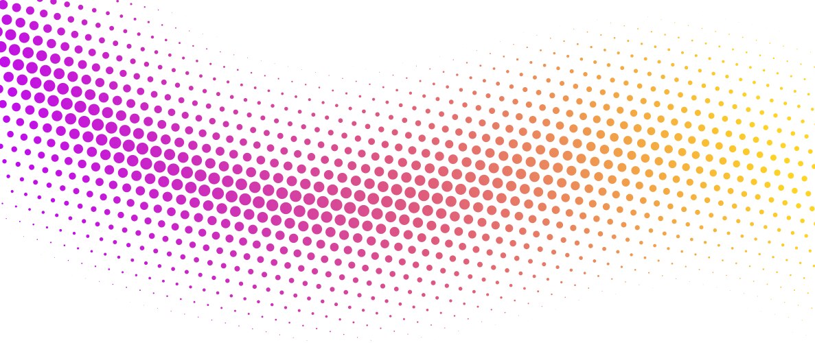 White background with colorful dotted halftone Vector Image