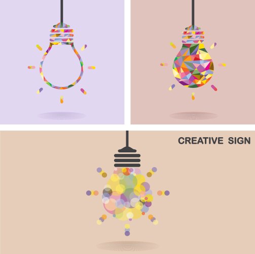 Creative brain idea Royalty Free Vector Image - VectorStock