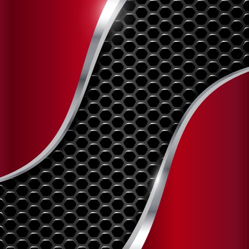 Hexagon metal background Royalty Free Vector Image