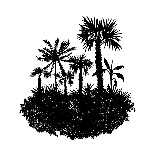 Palm trees background Royalty Free Vector Image