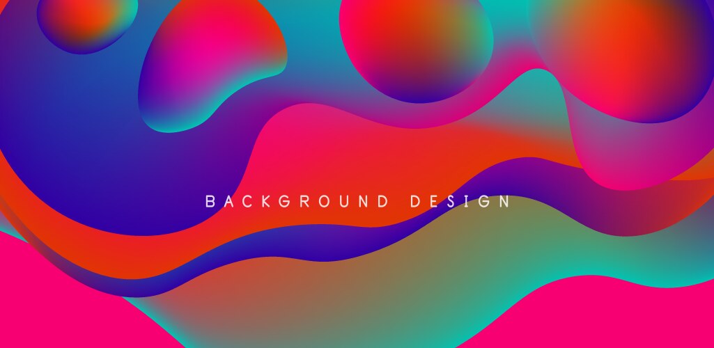 Abstract background fluid bubbles and wave – Royalty-Free Vector ...