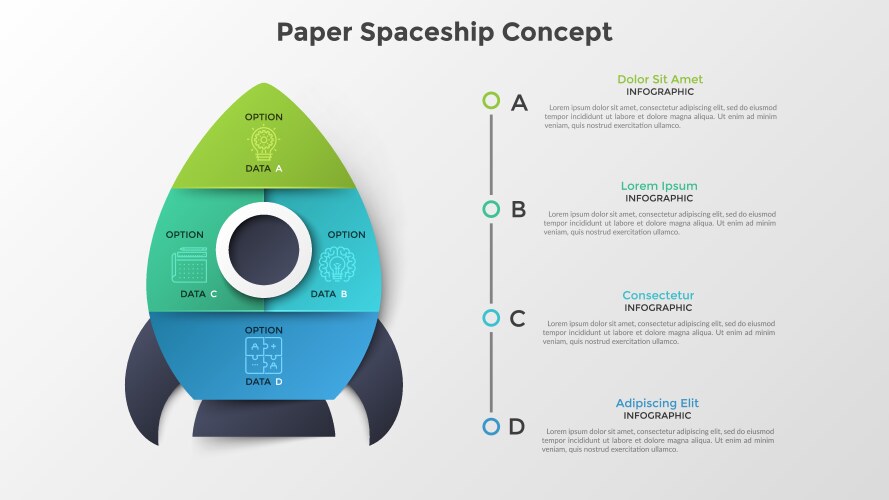 Modern infographic design template Royalty Free Vector Image