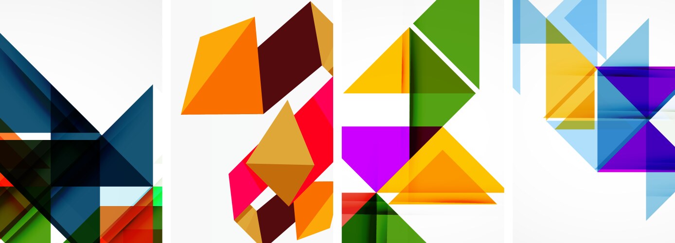 Random Triangle Pattern Vector Images (over 14,000)