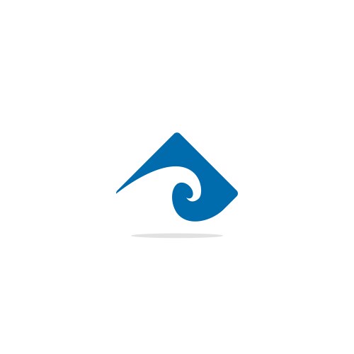 Water wave ocean logo Royalty Free Vector Image