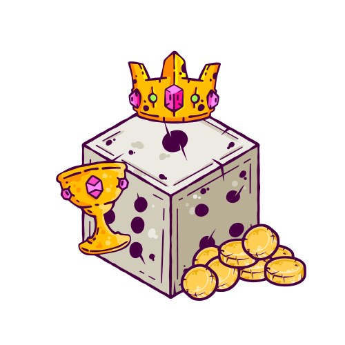 Dice d6 for playing Royalty Free Vector Image - VectorStock