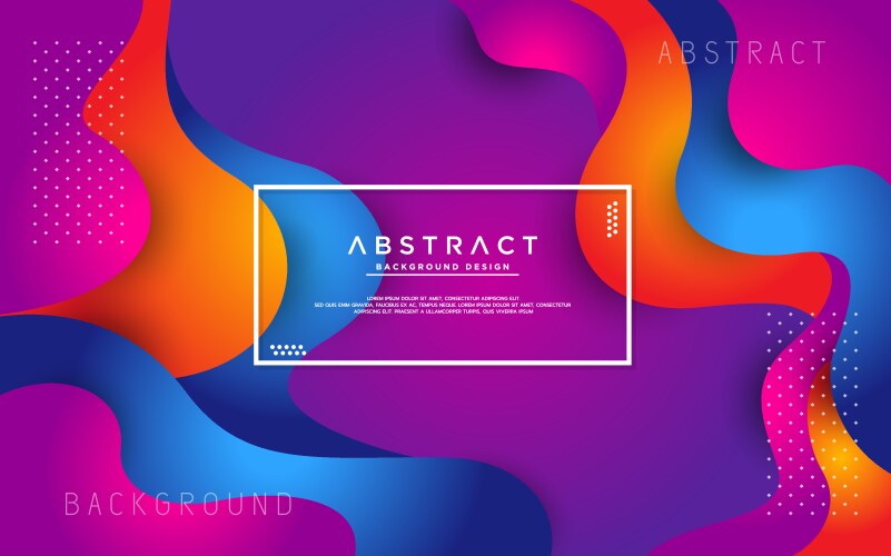 Dynamic Liquid 3D Abstract Background Vector Image