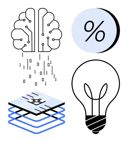 Technology concepts with brain circuit data flow vector image