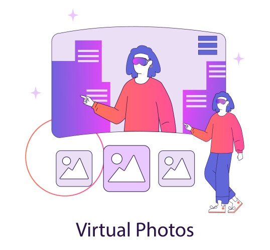 Ar and vr2 flat Royalty Free Vector Image - VectorStock