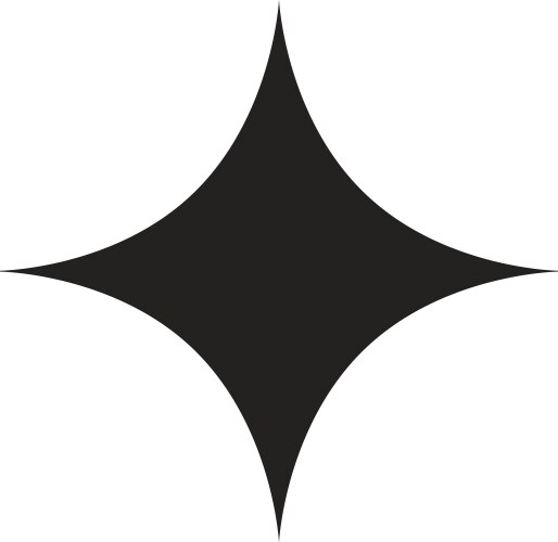 Cardinal points star four directions Royalty Free Vector