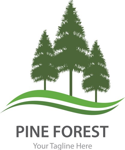 Pine tree Royalty Free Vector Image - VectorStock