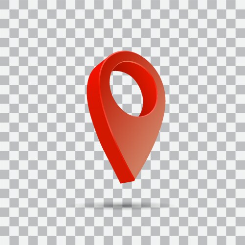 Set map pointer 3d pin location symbols vector image