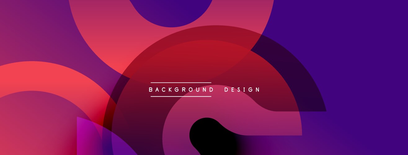 Abstract gradient shapes overlap creating dynamic vector image