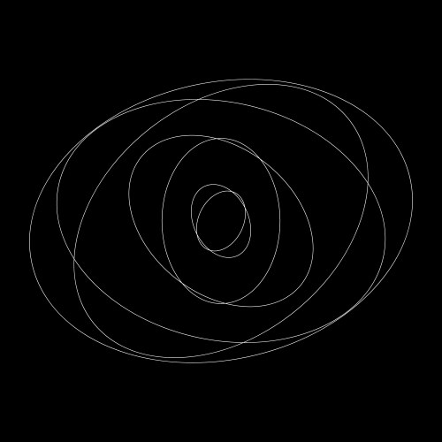 Abstract random circles geometric circular element vector image