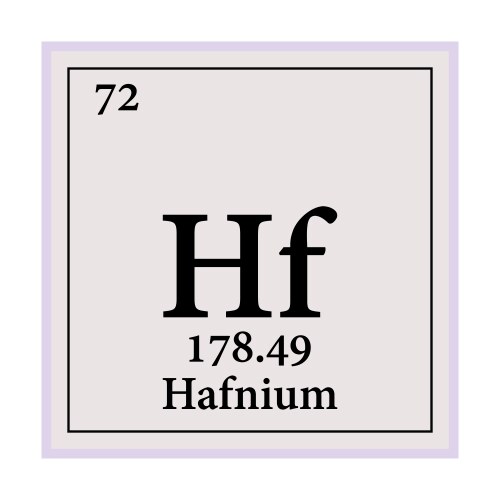 Periodic Table Element Hafnium Vector Images (57)