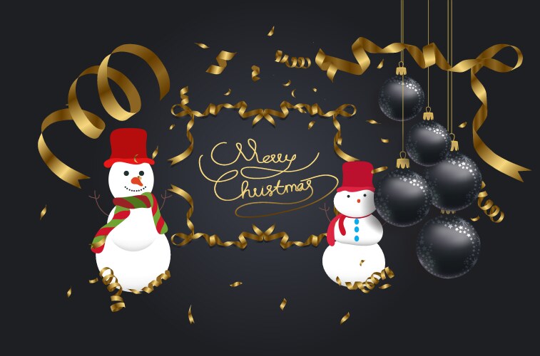 Christmas 2018 background with confetti Vector Image