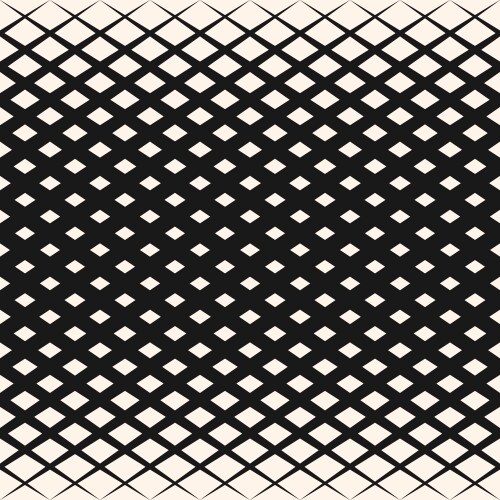 Halftone seamless pattern with diamond shapes Vector Image