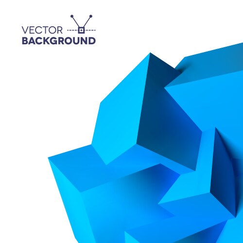 Abstract background with colorful cubes Royalty Free Vector