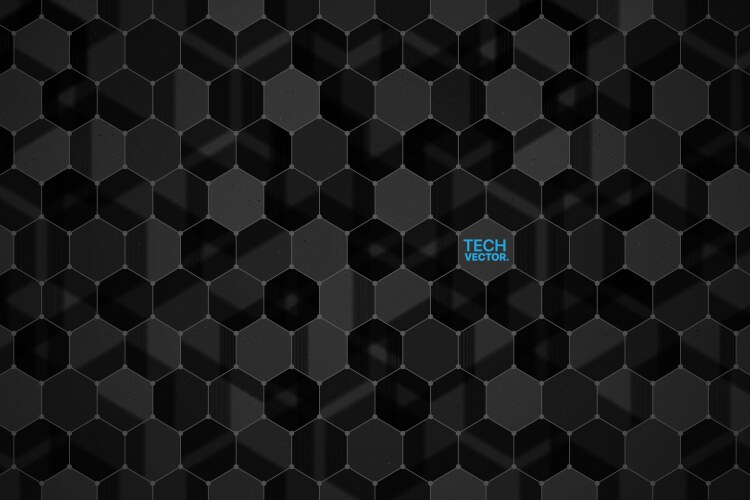 3d technology hexagonal abstract background Vector Image