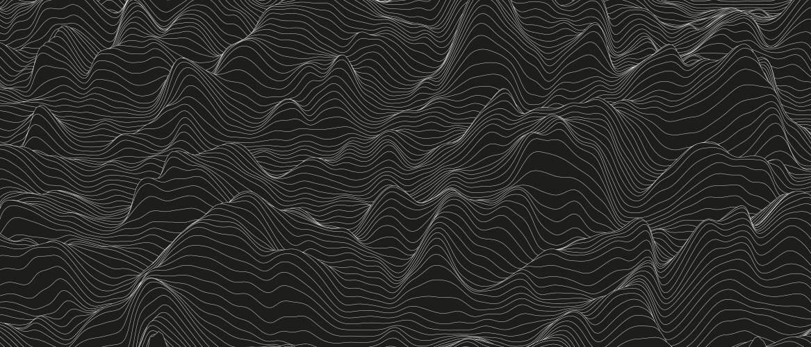 Abstract background with distorted line shapes vector image