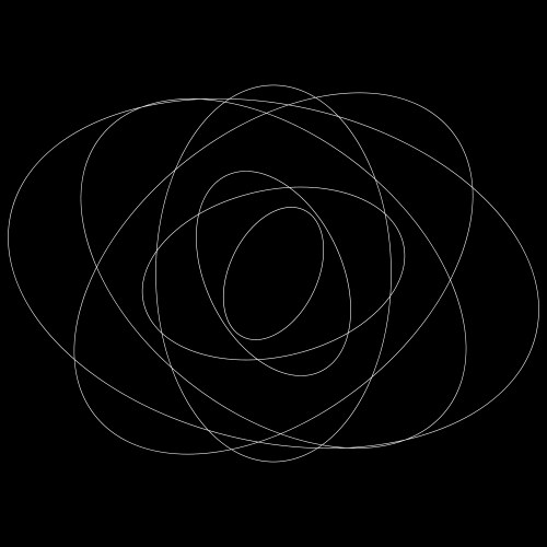 Abstract random circles geometric circular element vector image