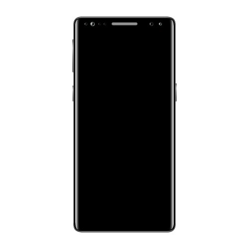 black smartphone isolated vector