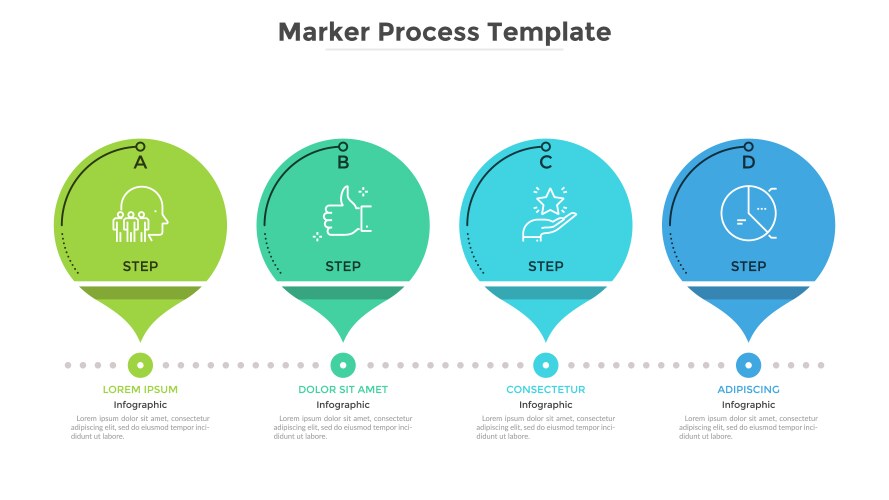 Modern infographic template vector image