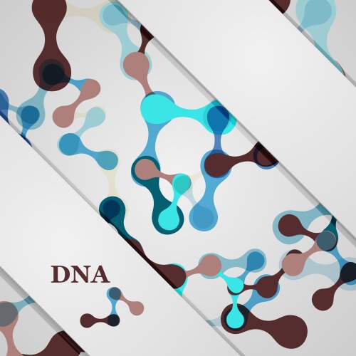 Molecular structure medical background vector image