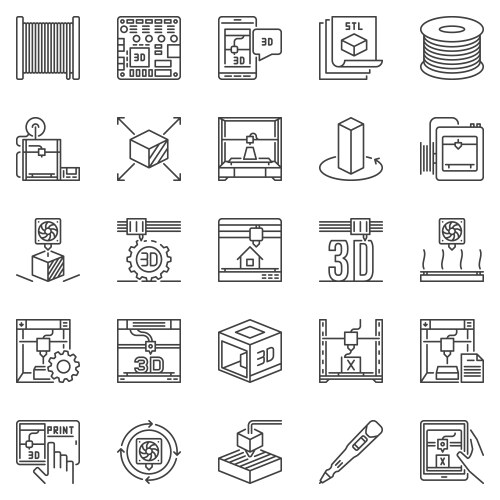 Learning icons Royalty Free Vector Image - VectorStock
