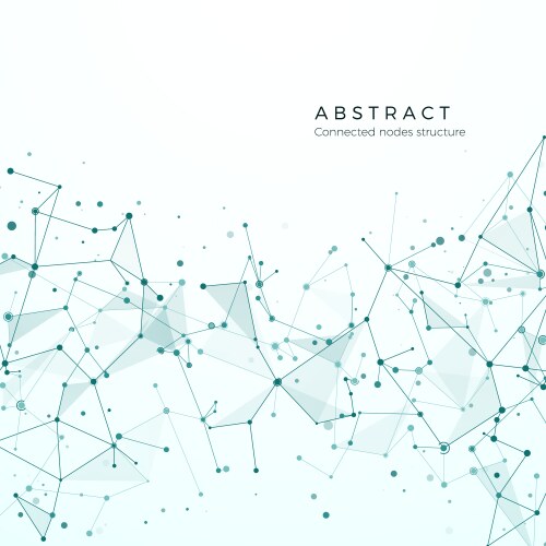 Complex Network Node Pattern vector image