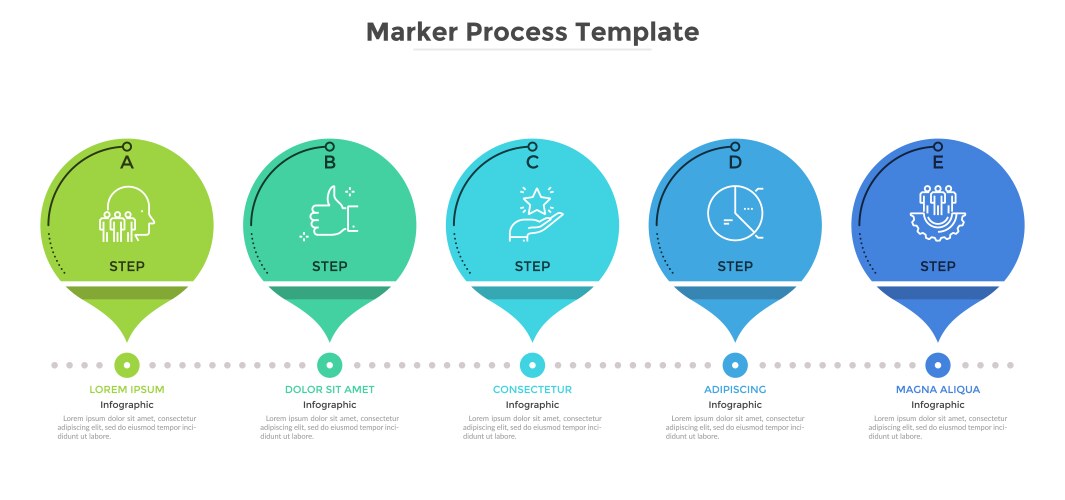 Modern infographic template vector image