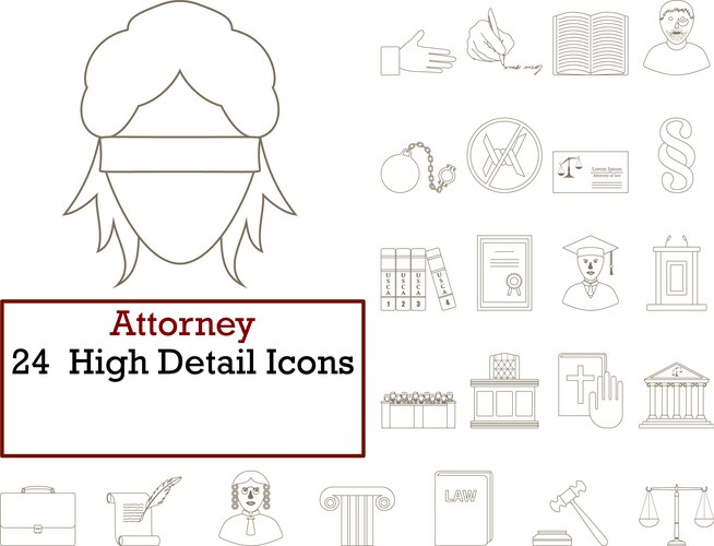 Color linear icon banner set crime Royalty Free Vector Image