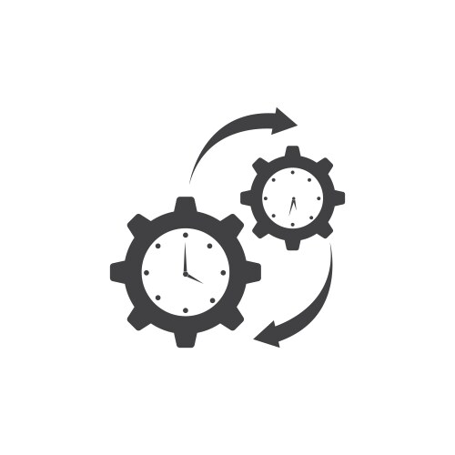 Clock and time icon Royalty Free Vector Image - VectorStock