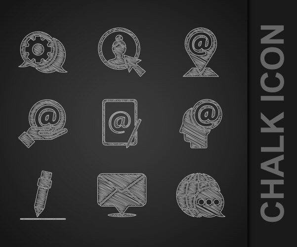 Set mail and e-mail envelope world map made from vector image