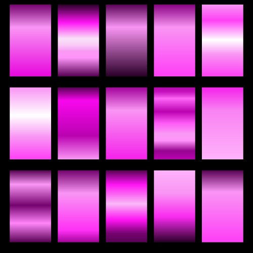 Colorful gradients set Royalty Free Vector Image