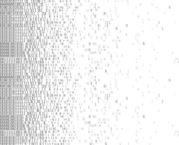 Binary computer code abstract technology vector image