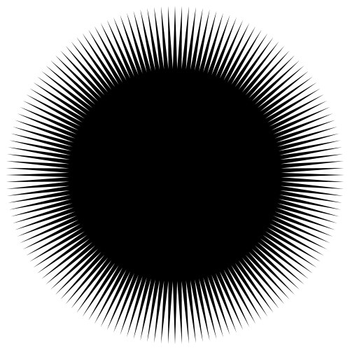 Dynamic lines pattern comic spreading from vector image