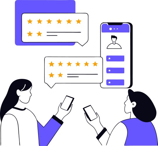 Survey data visualization concept for reports vector image