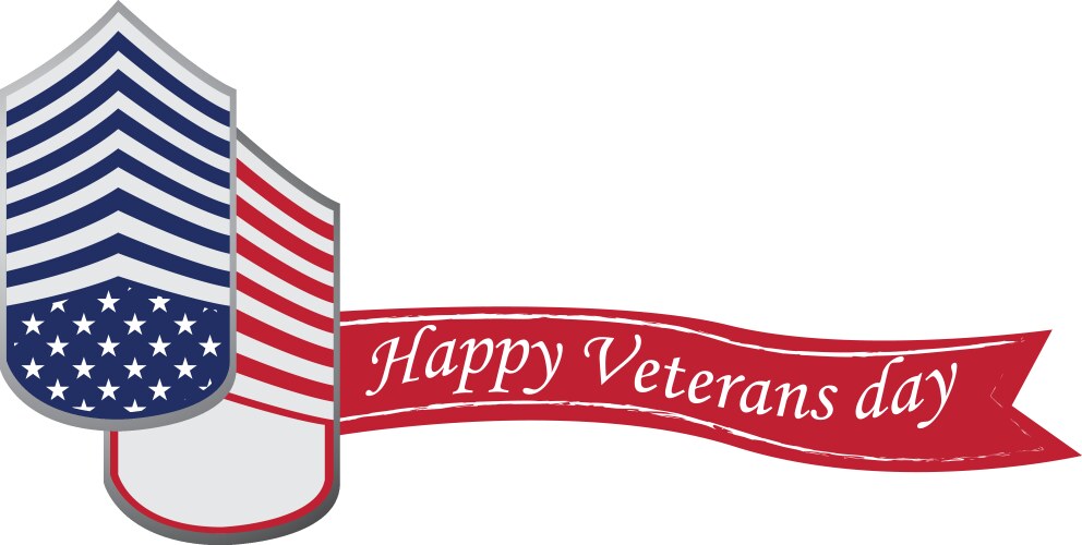 Veterans day happy celebration Royalty Free Vector Image