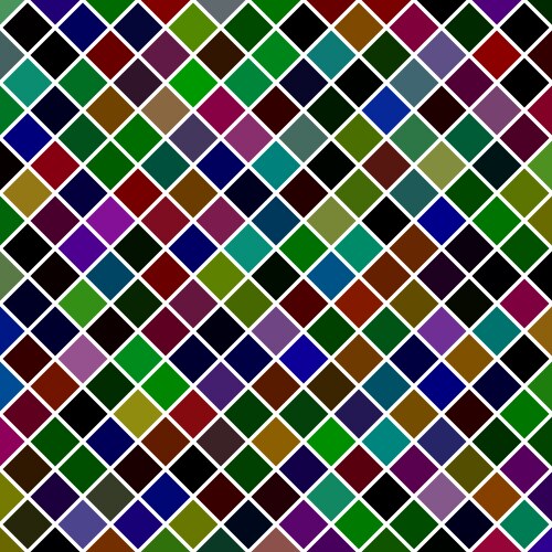 Square pattern background from diagonal squares vector image