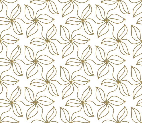 Seamless pattern with abstract geometric line vector image