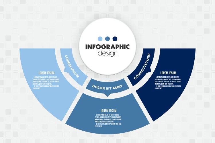 Infographic circle template diagrame Royalty Free Vector