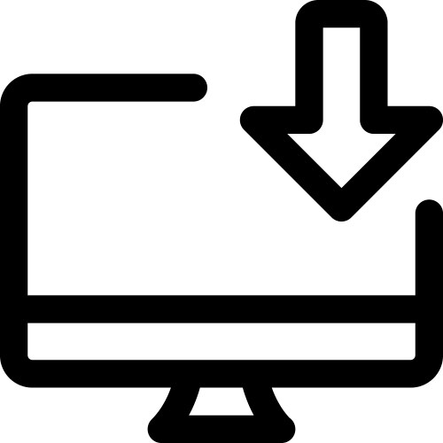 Process of transferring or saving files in system vector image