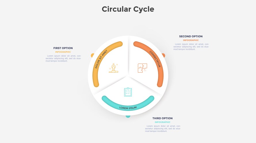 modern infographic template vector image