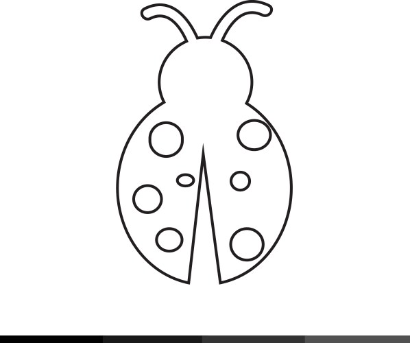Ladybug Outline Icon – Royalty-Free Vector | VectorStock