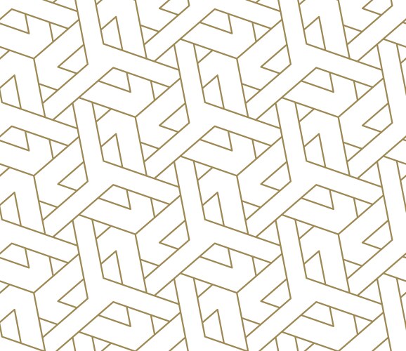 Seamless pattern with abstract geometric line vector image
