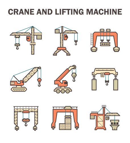 Factory overhead crane Royalty Free Vector Image