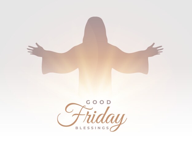 Good friday religious background honor the holy Vector Image