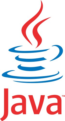 Java programming language art logo sign vector image